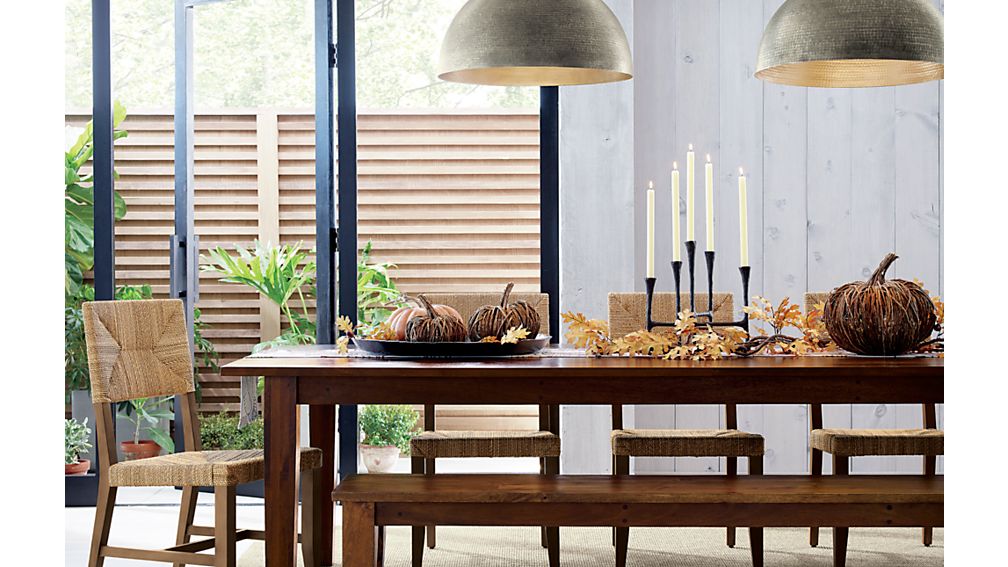 Basque Honey 65" Dining Table Crate and Barrel