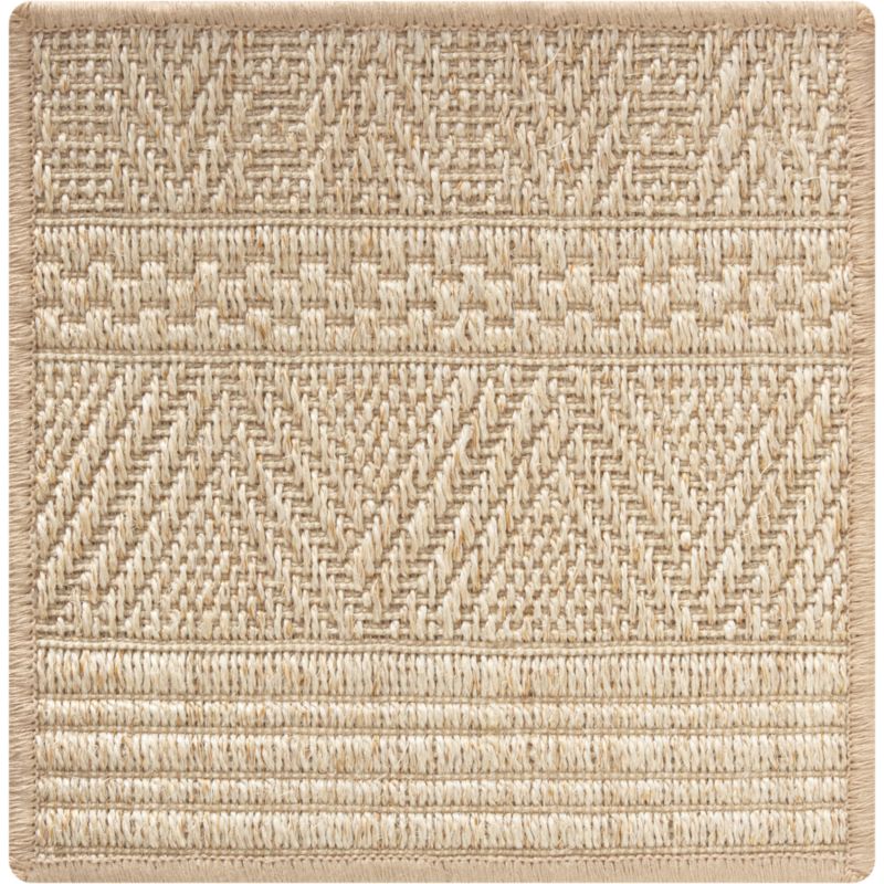 Belize Cream Rug Swatch. 12" sq.