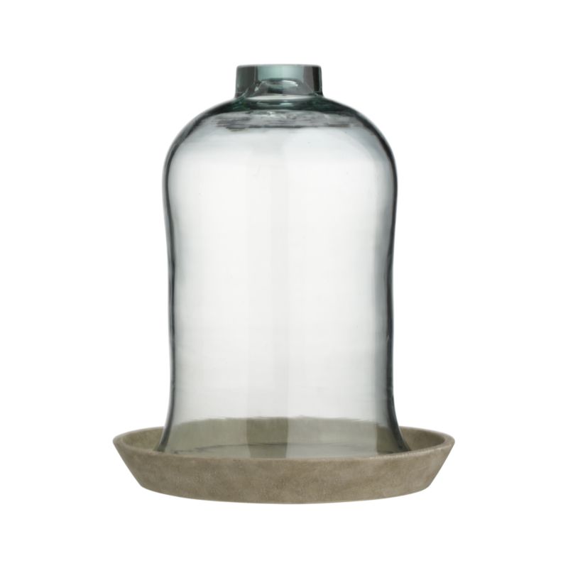 Small Bell Jar with Saucer