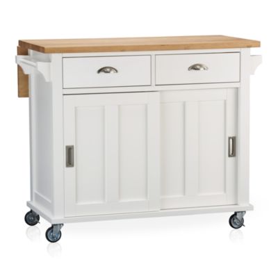 Belmont White Kitchen Island