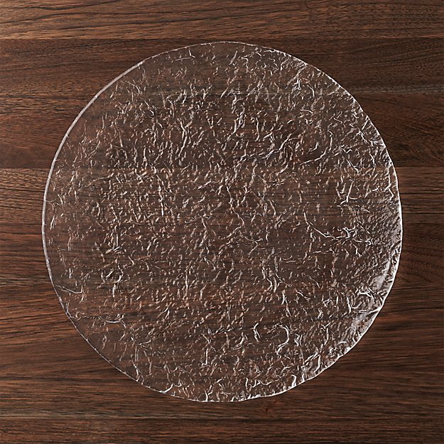 Glass Round Platter Crate and Barrel