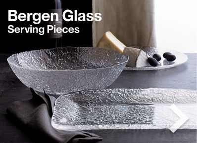 Bergen Glass Serving Pieces