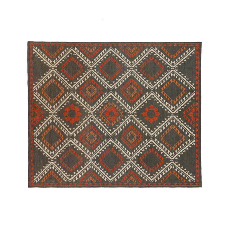 Bessie Wool Kilim 8'x10' Rug Crate and Barrel