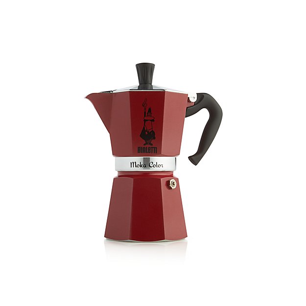 Bialetti ® Red Moka 6Cup Espresso Maker Crate and Barrel
