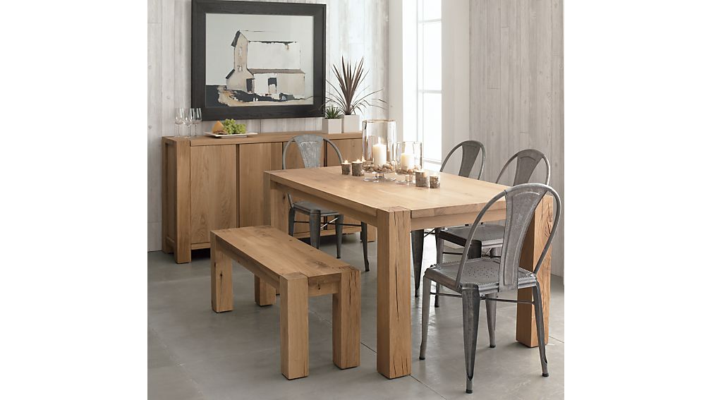 Big Sur Natural Dining Tables Crate and Barrel