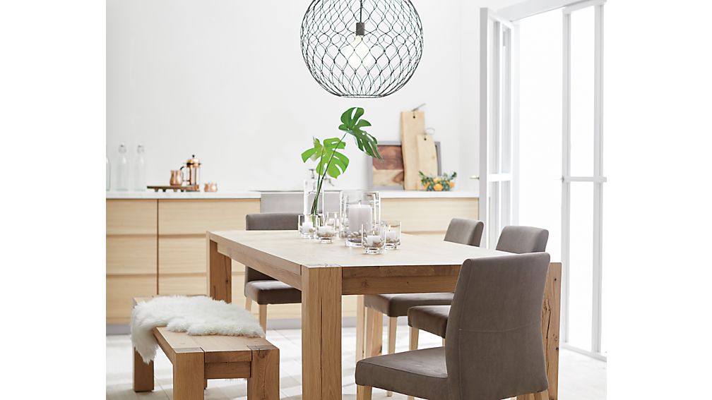 Big Sur Natural 90.5" Dining Table Crate and Barrel