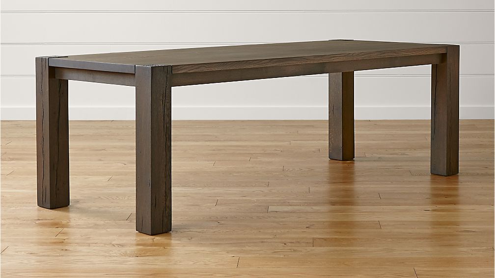 Big Sur Charcoal 90.5" Dining Table Crate and Barrel