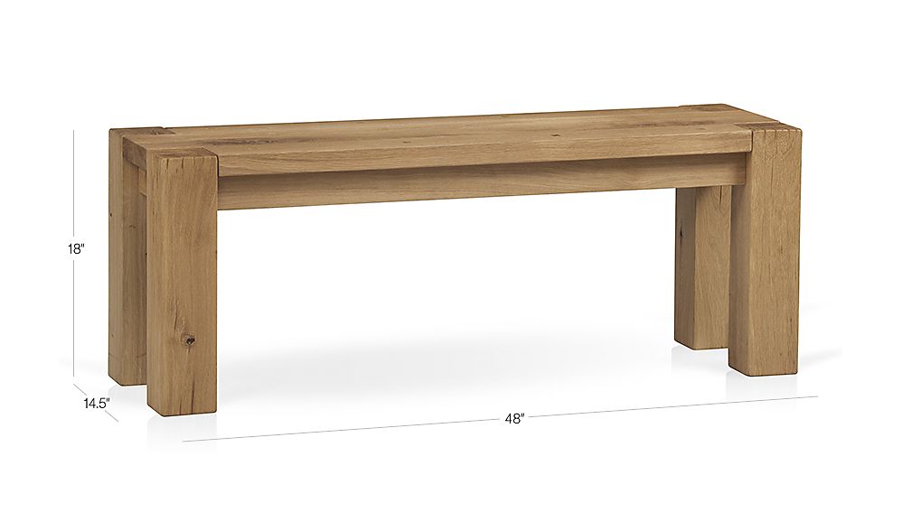 Big Sur Natural 48" Bench Crate and Barrel