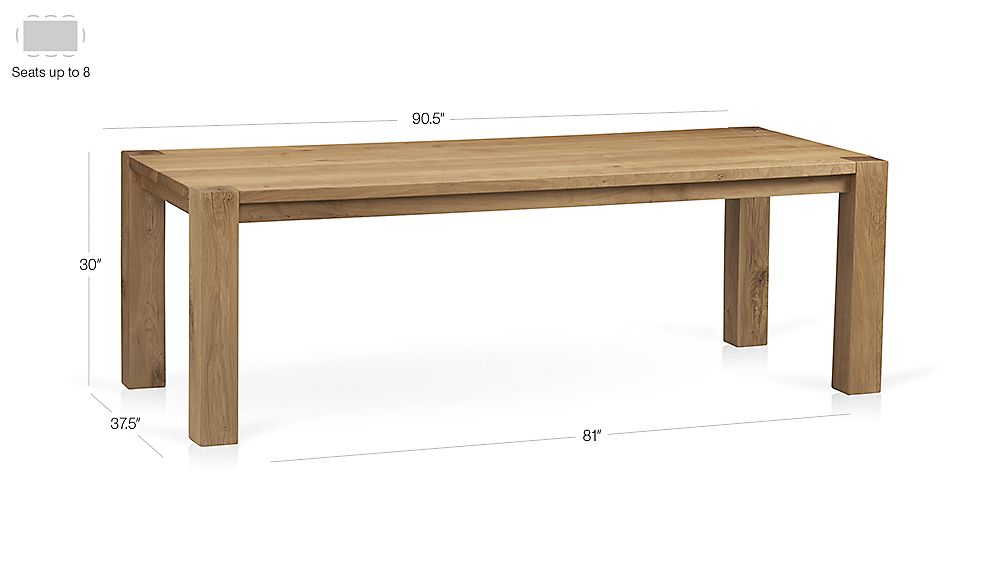 Big Sur Natural Dining Tables Crate and Barrel