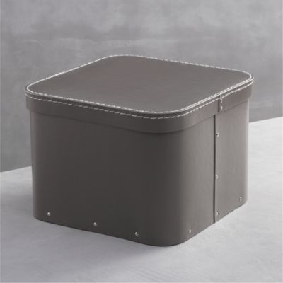 Bigso® Grey Large Square Storage Box