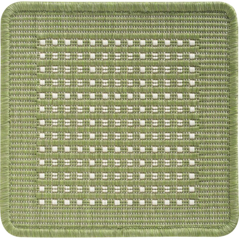 Biscayne Kiwi Indoor-Outdoor Rug Swatch. 12" sq.