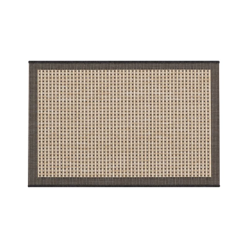 Biscayne Black 2'x3' Indoor-Outdoor Rug