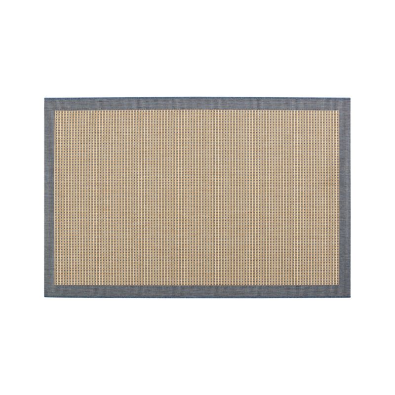 Biscayne Blue 4'x6' Indoor-Outdoor Rug