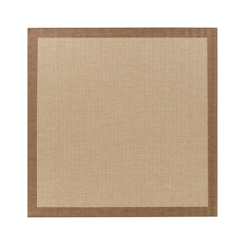 Biscayne Pecan 8' sq. Indoor-Outdoor Rug