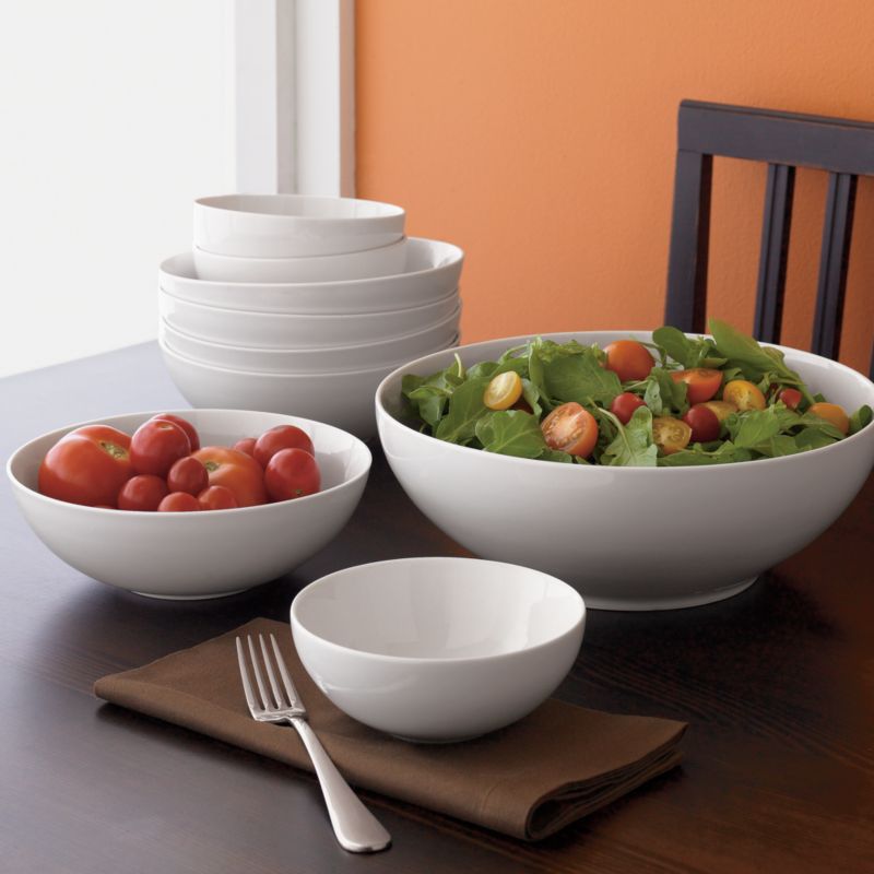 Set of Six Large Bistro Bowls