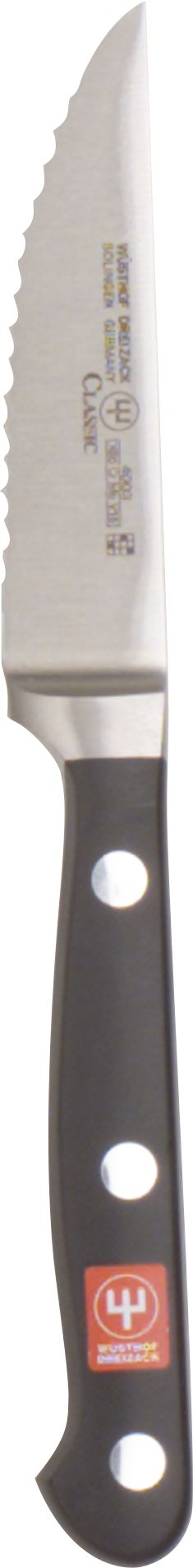 Wüsthof® Classic Black 3" Serrated Paring Knife