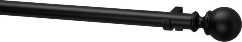 Black Orb 1.25" Curtain Hardware Sets