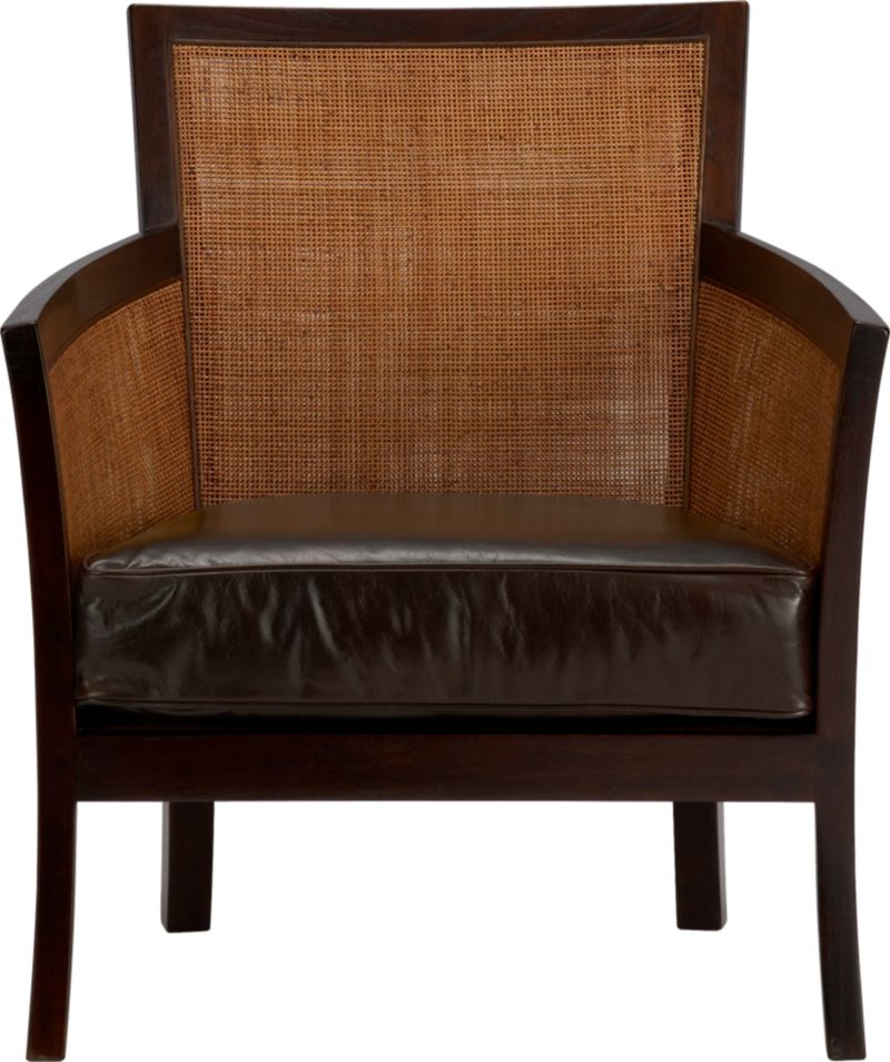 Blake Lounge Chair with Leather Cushion