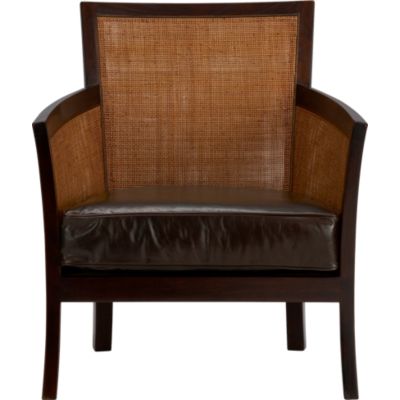 Chair  Leather on Blake Lounge Chair With Leather Cushion  799 00