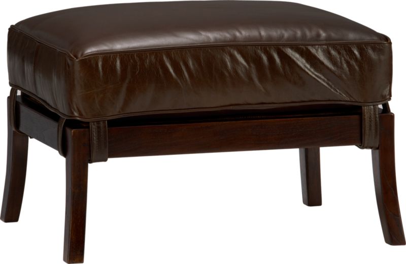 Blake Leather Ottoman