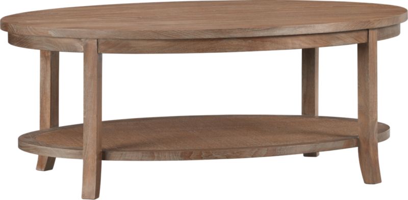 Blake Grey Wash Oval Coffee Table