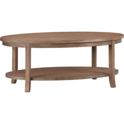 Blake Grey Wash Oval Coffee Table