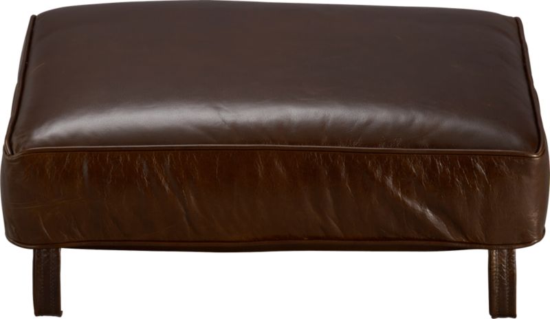 Blake Leather Ottoman Cushion