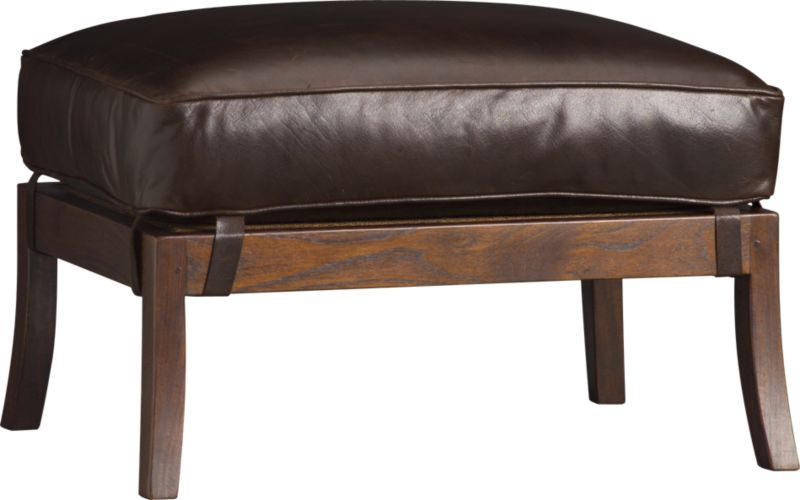 Blake Leather Ottoman