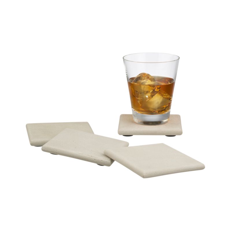 Blanco Sandstone Coasters Set of Four