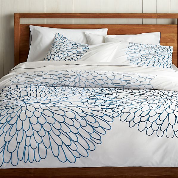 Bloom Full/Queen Duvet Cover in All Bedding Crate and Barrel