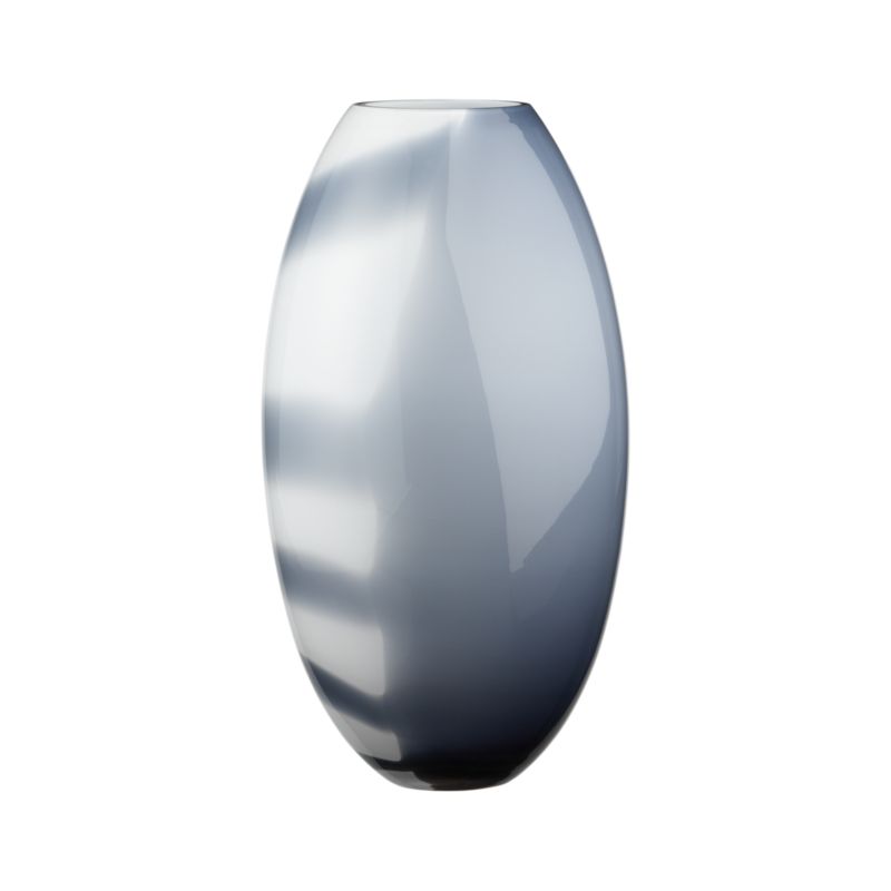 Ombre Blue Barrel Vase