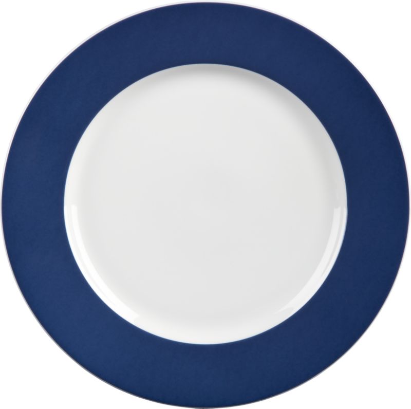 Blue Rim Dinner Plate