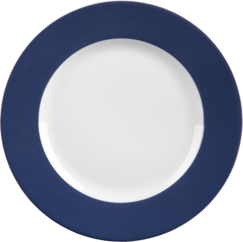 Blue Rim Salad Plate