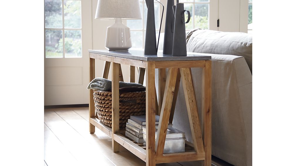 Bluestone Console Table Crate and Barrel