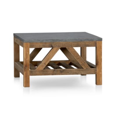 Rustic Coffee Table on Rustic Wood Table   Crate And Barrel