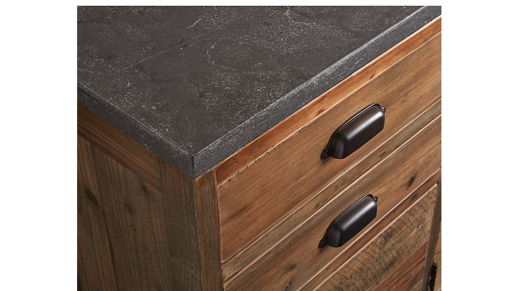 Bluestone Reclaimed Wood Media Console Crate and Barrel