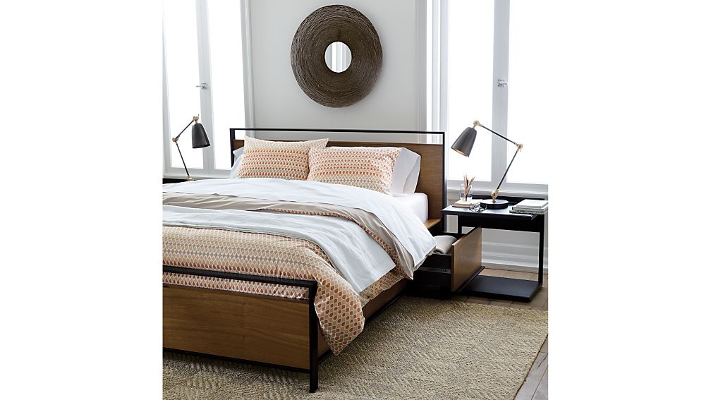 Bowery King Storage Bed Crate and Barrel