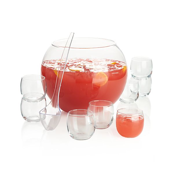 libbey 10 piece punch bowl set