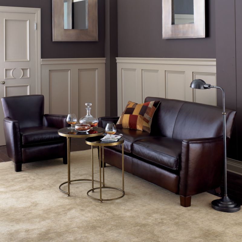 Briarwood Leather Loveseat