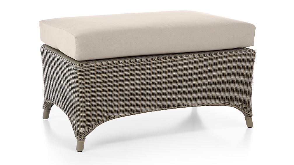 sunbrella storage ottoman