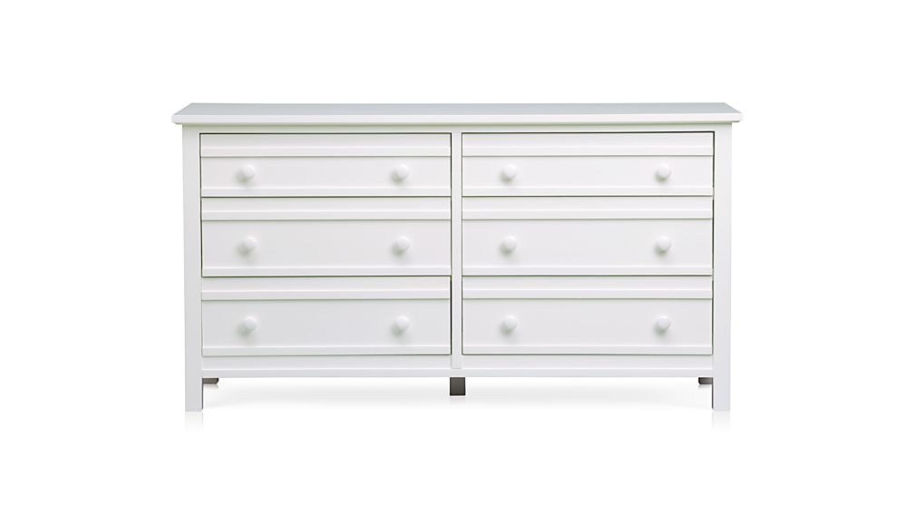Brighton White 6Drawer Dresser