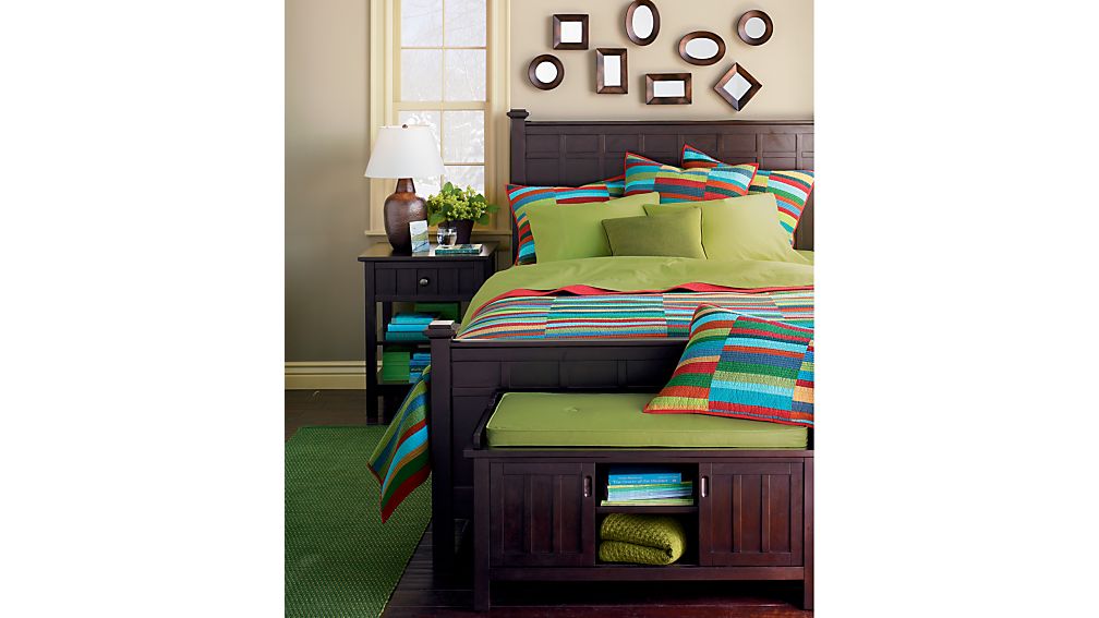 Brighton Coffee Twin Bed in Beds & Headboards Crate and Barrel