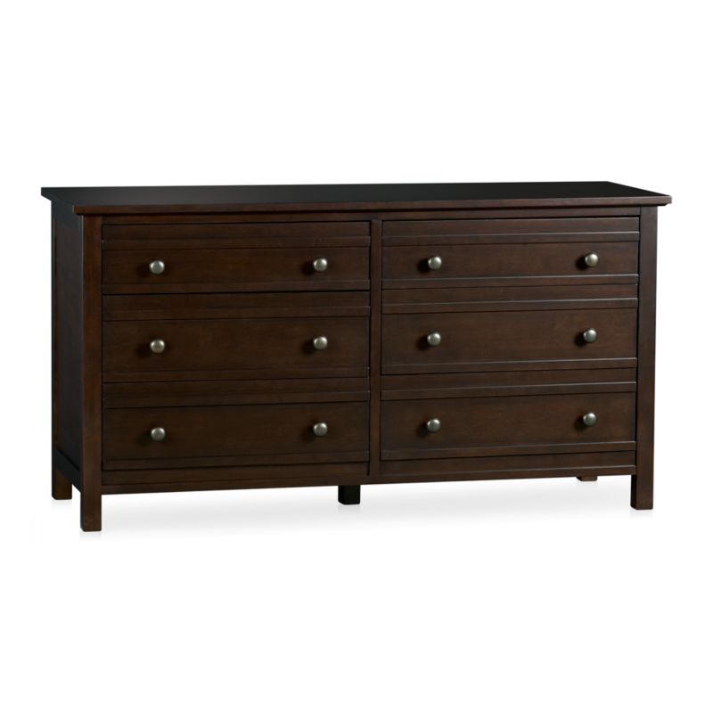 Brighton Coffee Six-Drawer Dresser.