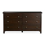 Brighton Coffee 6-Drawer Dresser