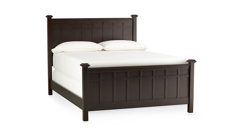 Brighton Coffee Twin Bed in Beds & Headboards Crate and Barrel