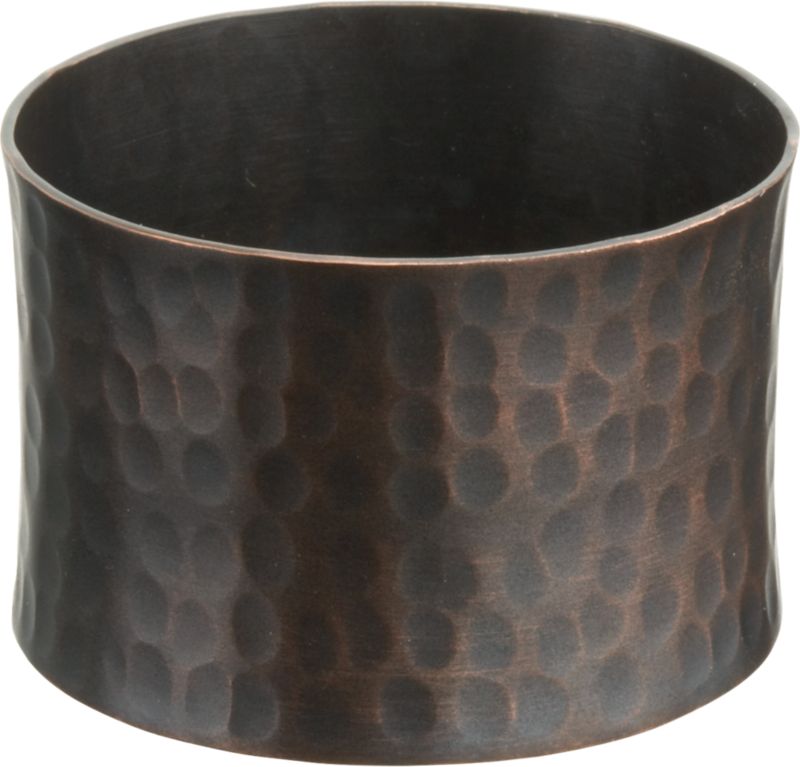 Bronze Hammered Napkin Ring