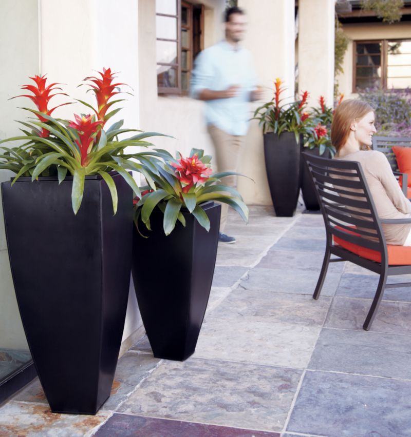 Bronze Tall Tapered Planters - Bronze 26