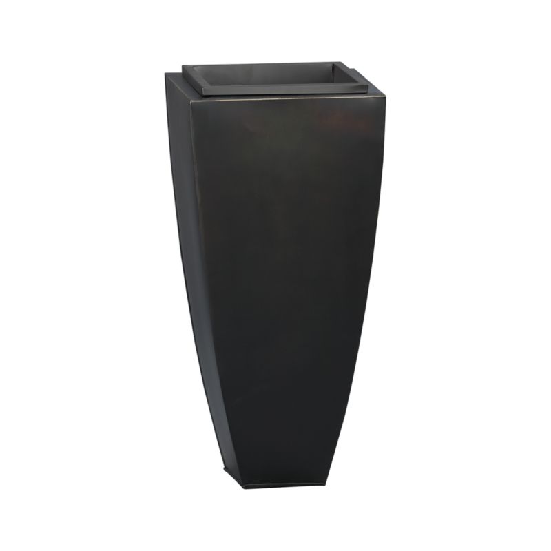 Bronze 26.5" Tall Tapered Planter