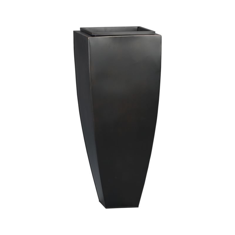 Bronze 33.75" Tall Tapered Planter