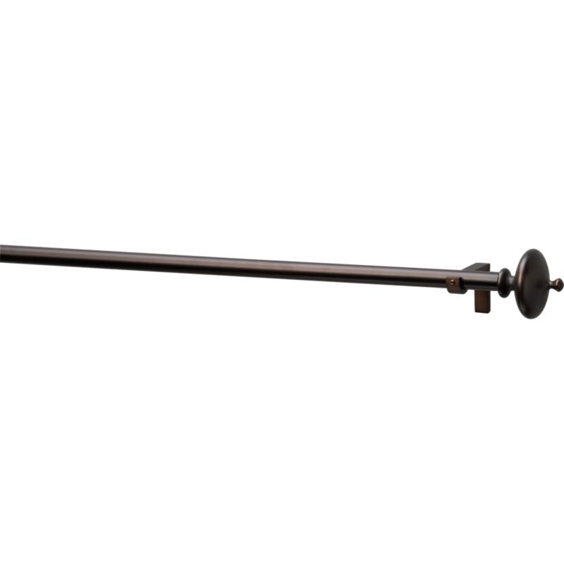 Bronze Urn .75"x48"–88" Curtain Rod Set